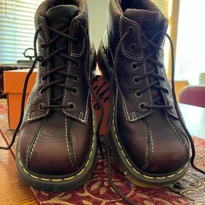 Dr. Martens brown boots size 10w worn once.